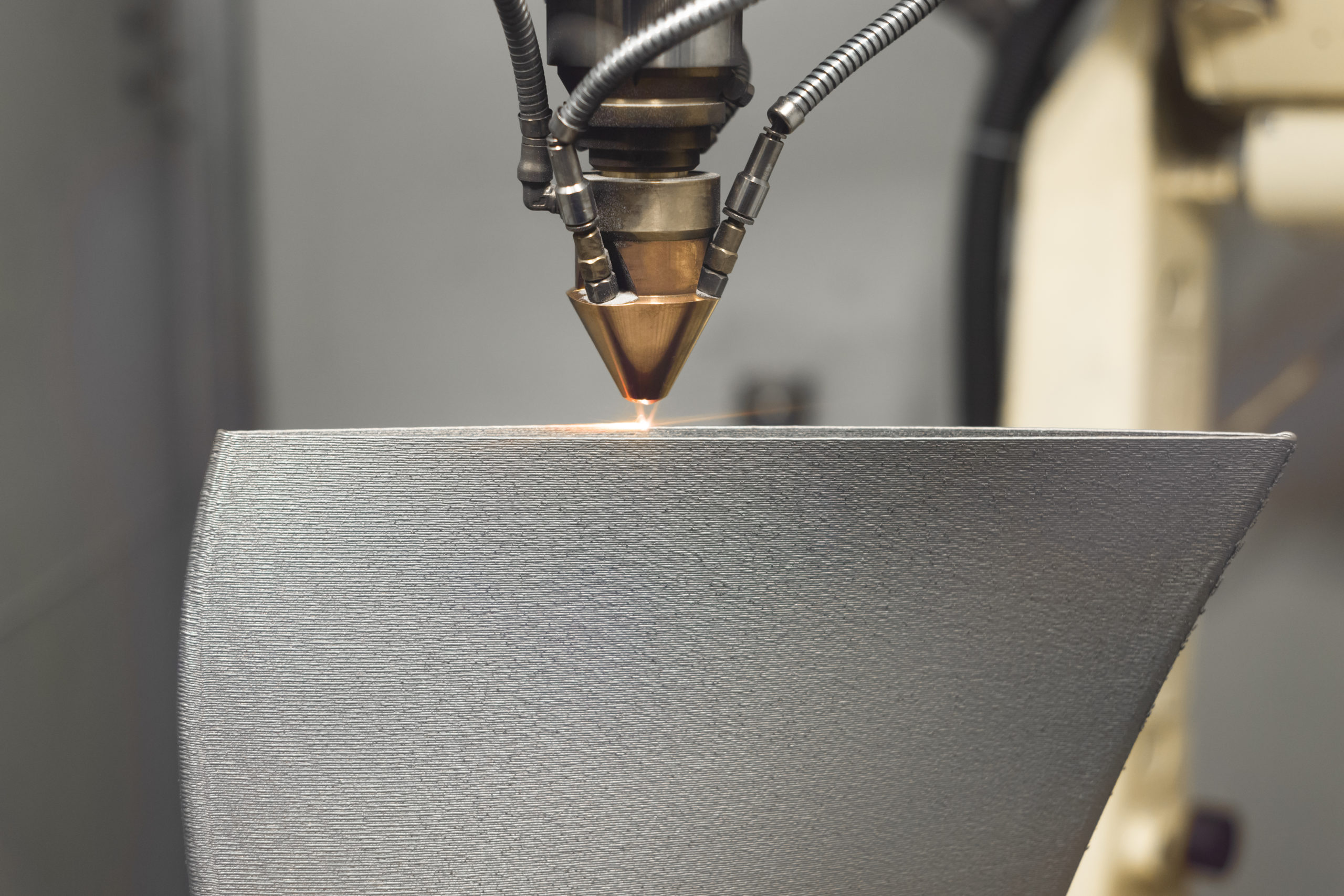 Laser sintered metal part from additive 3d printing process